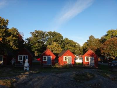 Hütte auf dem Dragsö-Campingplatz